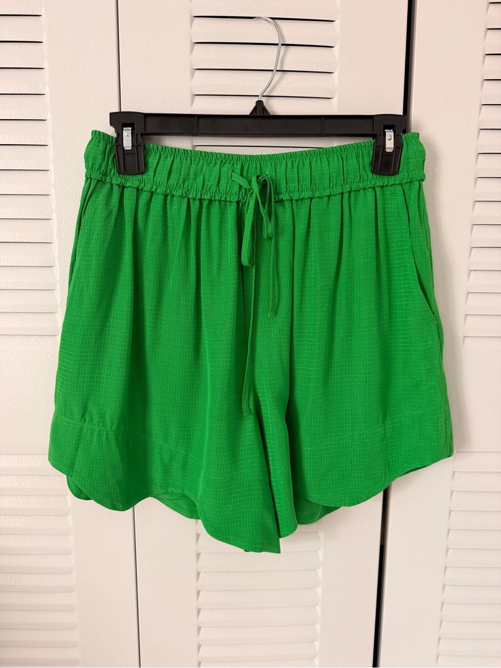 GANNI Green Ripstop Drawstring Shorts - Picture 5 of 8